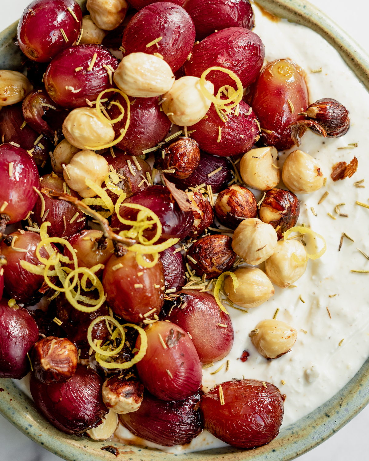 Roasted Grape Whipped Feta - Nosh With Micah