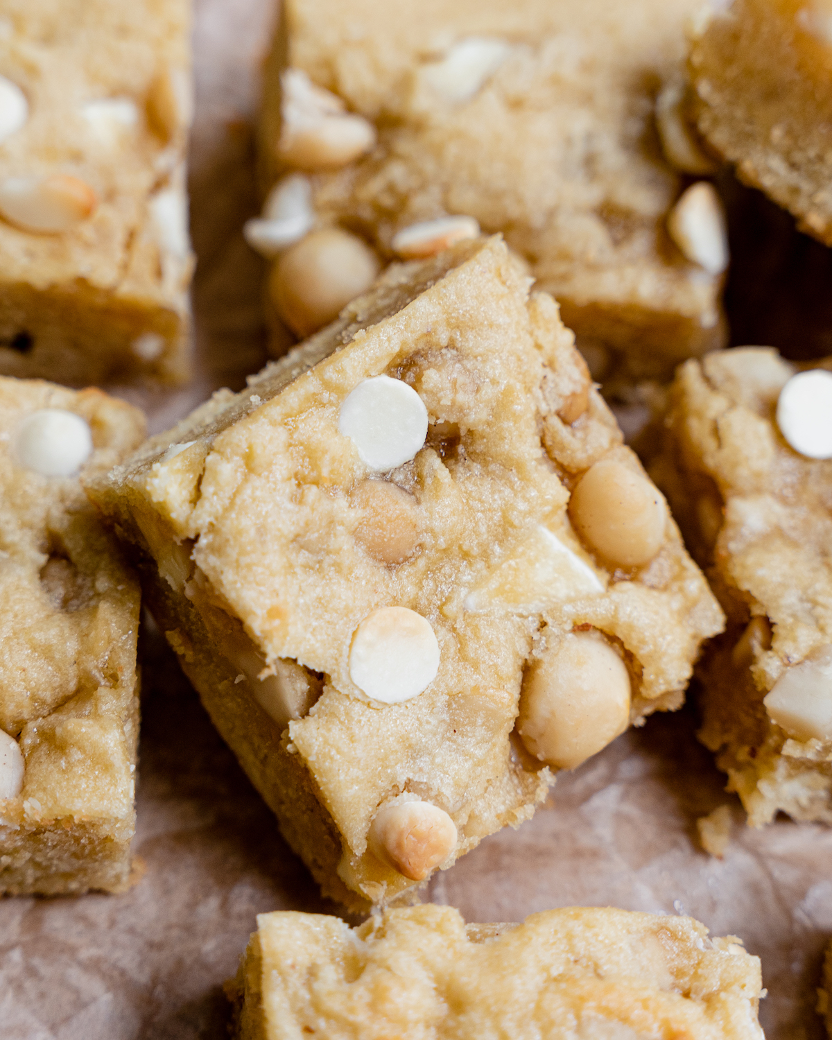 White Chocolate Macadamia Blondies Nosh With Micah